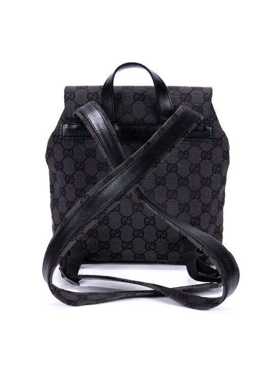 Gucci Front Pocket Backpack Black Monogram Canvas
